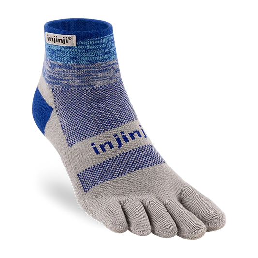 TerraToes Trail Mini-Crew Toe Socks — Neptune