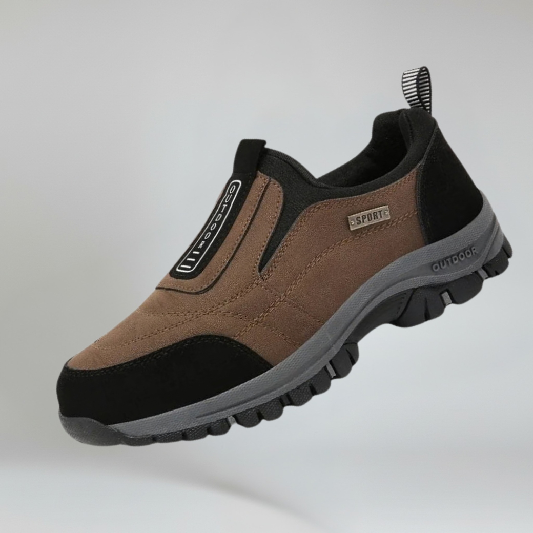SF Trail outdoor slip-on walking shoe in brown