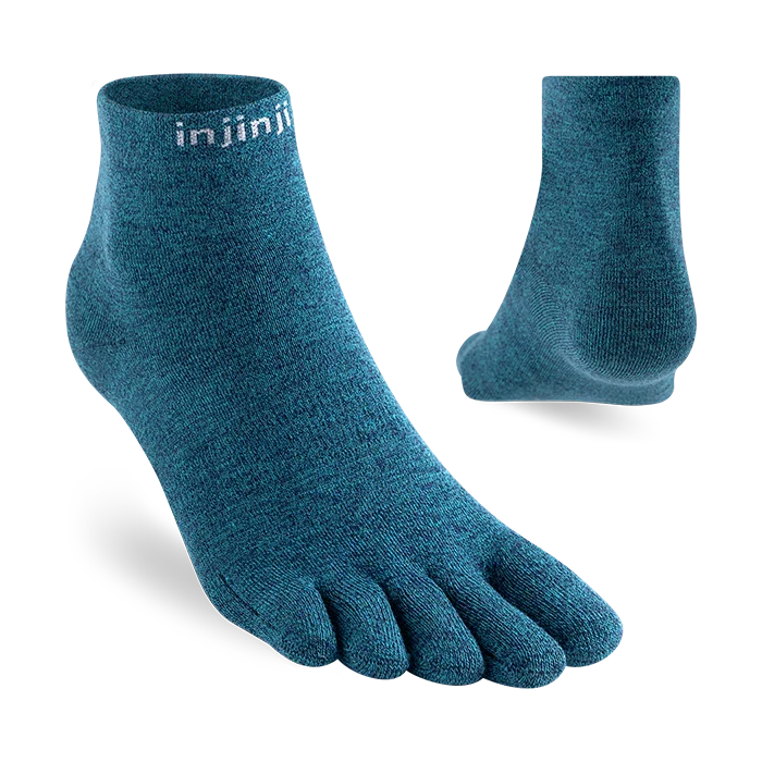TerraToes Liner Mini-Crew Toe Socks — Ocean