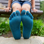 TerraToes Liner Mini-Crew Toe Socks — Ocean