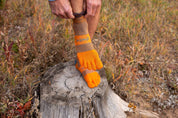 TerraToes Trail Mini-Crew Toe Socks — Harvest