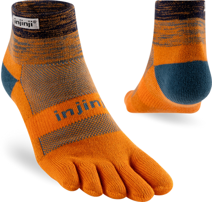 TerraToes Trail Mini-Crew Toe Socks — Harvest