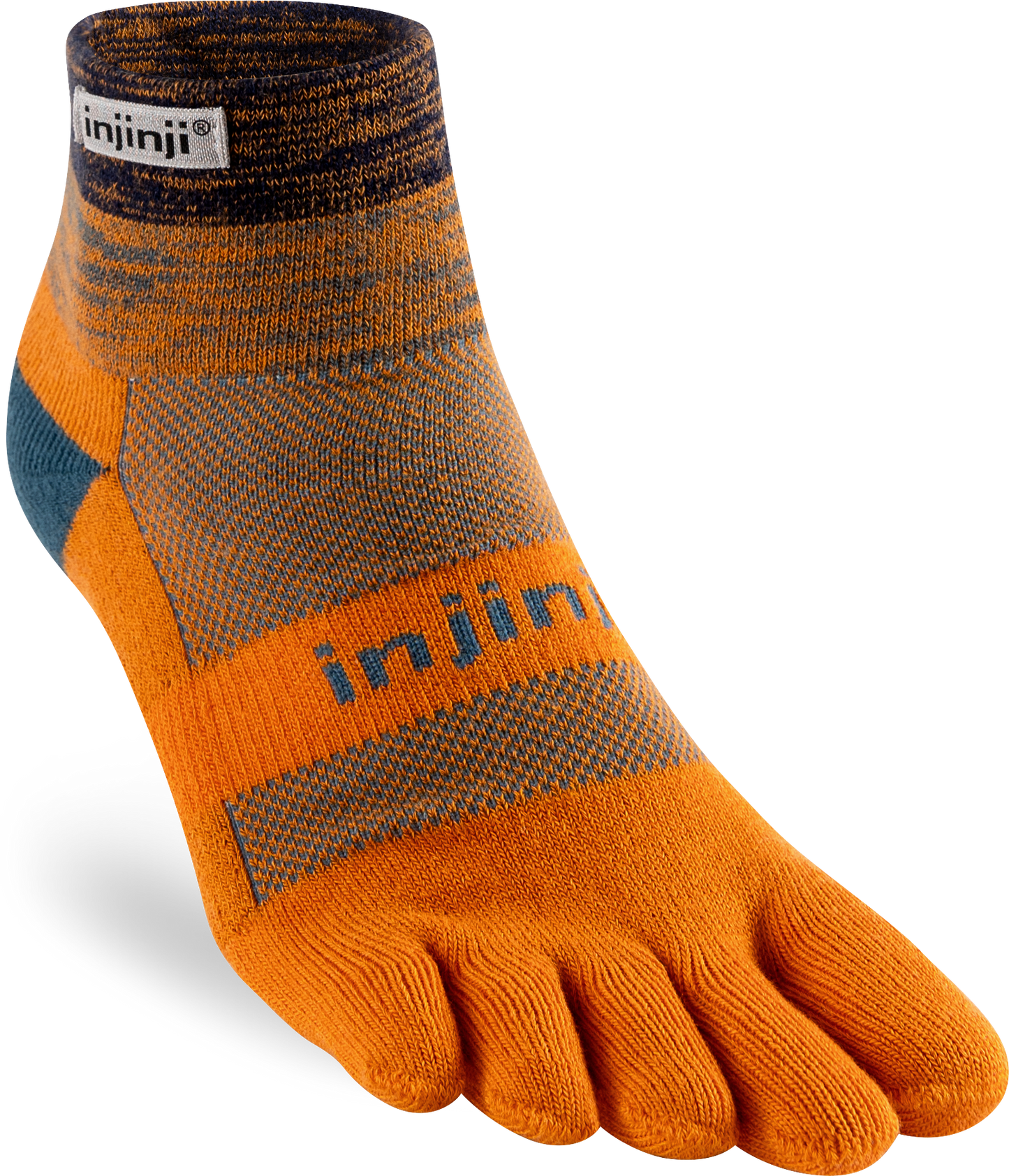 TerraToes Trail Mini-Crew Toe Socks — Harvest