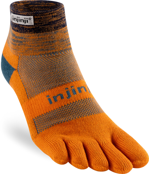 TerraToes Trail Mini-Crew Toe Socks — Harvest