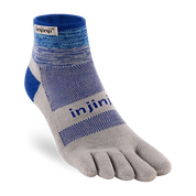 TerraToes Trail Mini-Crew Toe Socks — Neptune