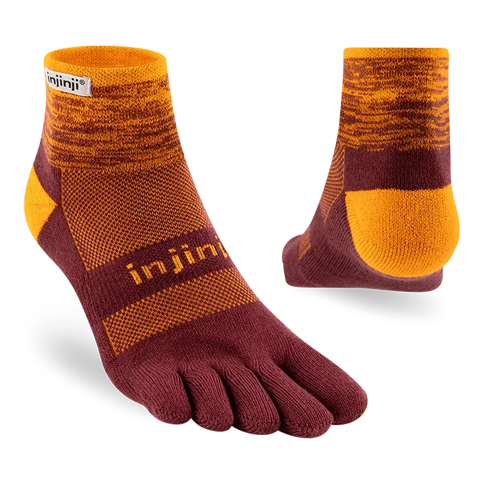 TerraToes Trail Mini-Crew Toe Socks — Solar