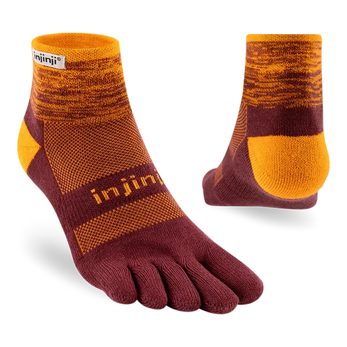 TerraToes Trail Mini-Crew Toe Socks — Solar