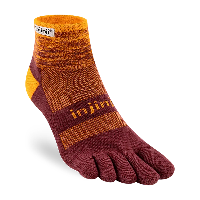 TerraToes Trail Mini-Crew Toe Socks — Solar