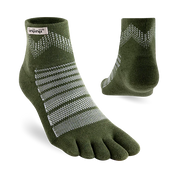 TerraToes Outdoor Mini-Crew Toe Socks — Forest