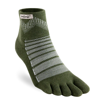 TerraToes Outdoor Mini-Crew Toe Socks — Forest