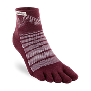 TerraToes Outdoor Mini-Crew Toe Socks — Garnet