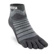 TerraToes Outdoor Mini-Crew Toe Socks — Slate