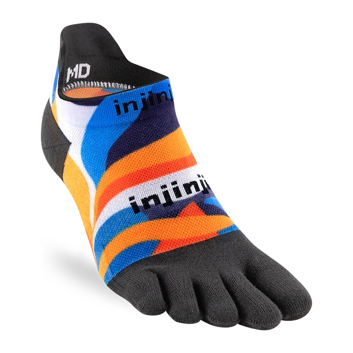 TerraToes Run No-Show Toe Socks — Botanical