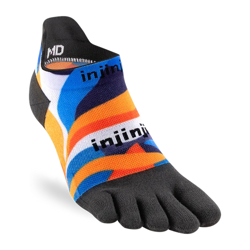 TerraToes Run No-Show Toe Socks — Botanical