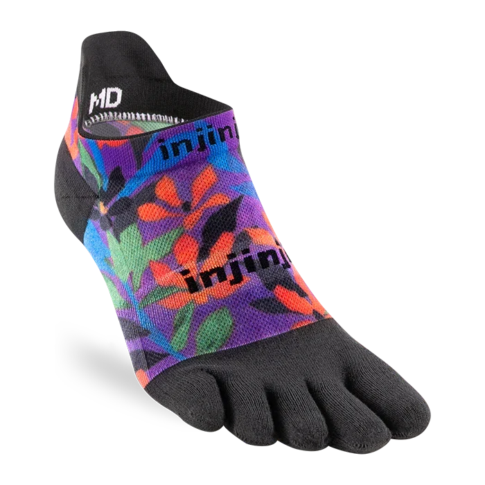 TerraToes Run No-Show Toe Socks — Tropical