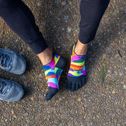 TerraToes Run No-Show Toe Socks — Verdure