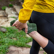 TerraToes Merino Run No-Show Toe Socks — Forest