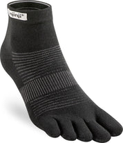 TerraToes Run Mini-Crew Toe Socks — Black