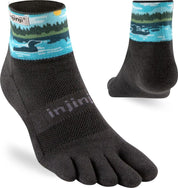 TerraToes Trail Mini-Crew Toe Socks — Loon