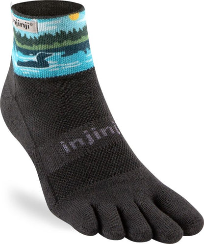 TerraToes Trail Mini-Crew Toe Socks — Loon