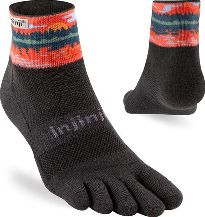 TerraToes Trail Mini-Crew Toe Socks — Reflection