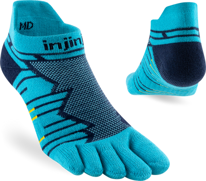 TerraToes Ultra Mini-Crew Toe Socks — Pacific Blue