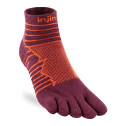 TerraToes Ultra Mini-Crew Toe Socks — Mahogany