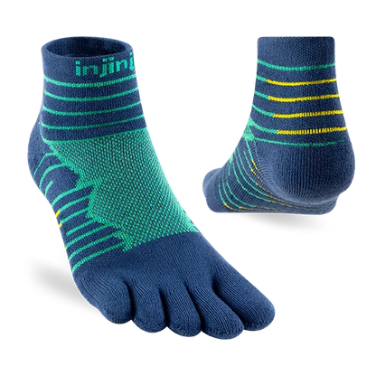 TerraToes Ultra Mini-Crew Toe Socks — Poseidon