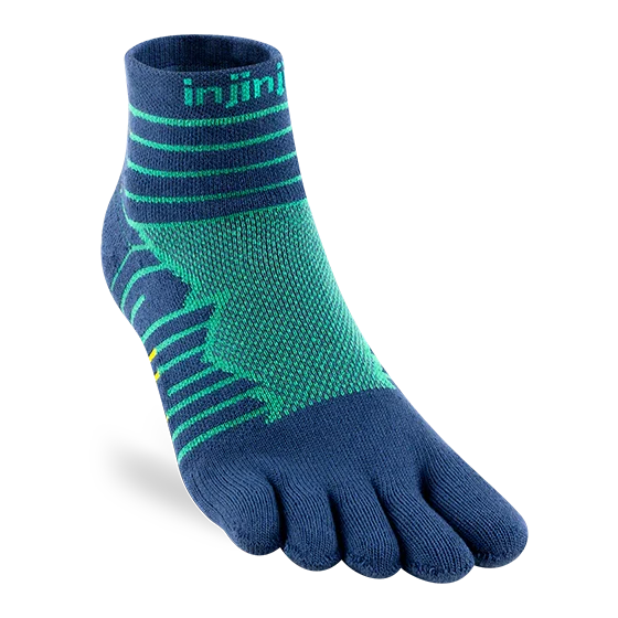 TerraToes Ultra Mini-Crew Toe Socks — Poseidon