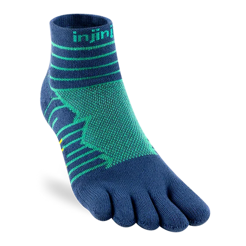TerraToes Ultra Mini-Crew Toe Socks — Poseidon