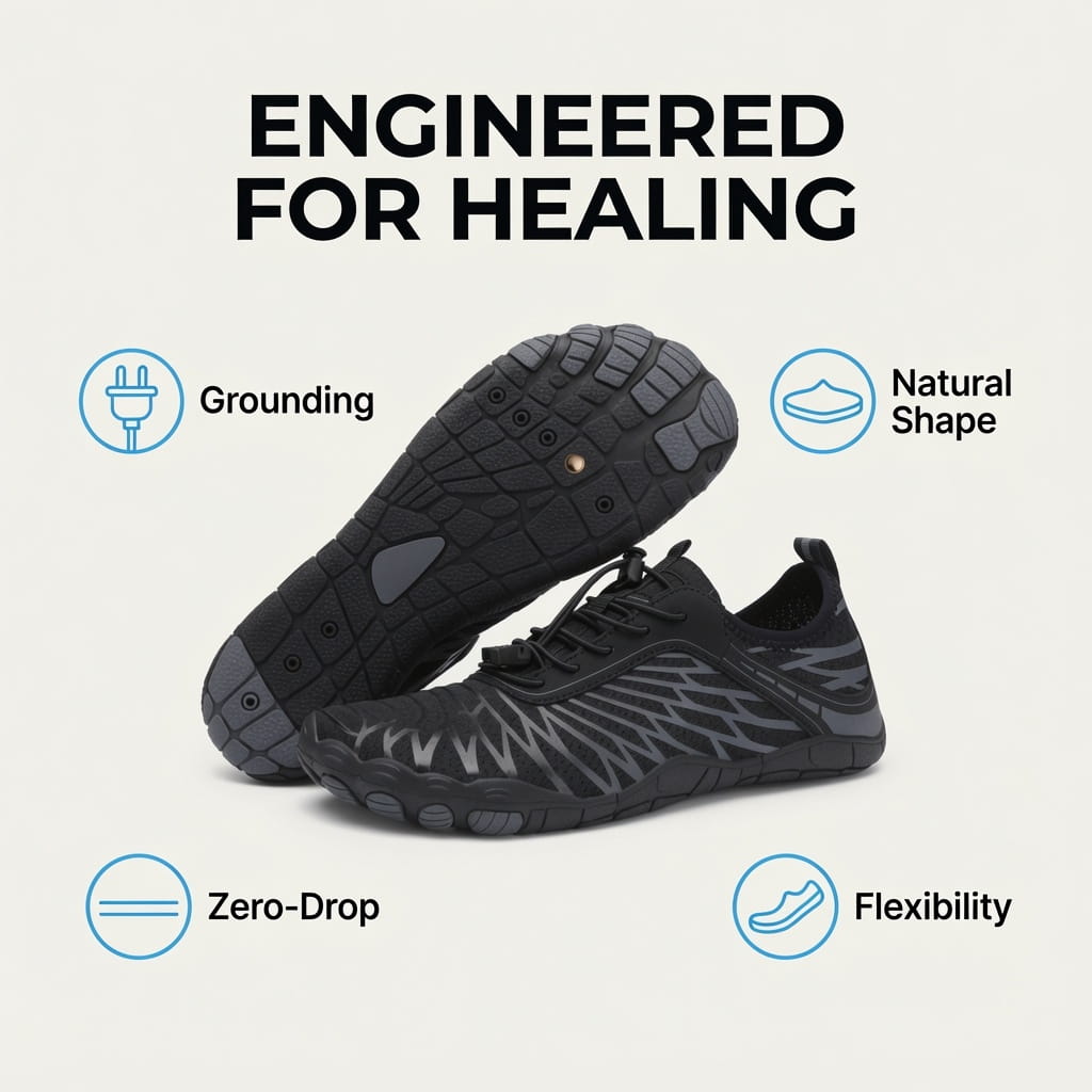 Grounding SkinPro 2.0 Barefoot Shoes with Copper Sole