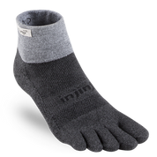 TerraToes Trail Mini-Crew Toe Socks — Granite