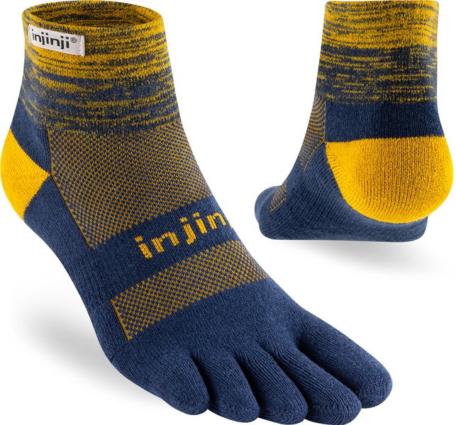 TerraToes Trail Mini-Crew Toe Socks — Moonlit