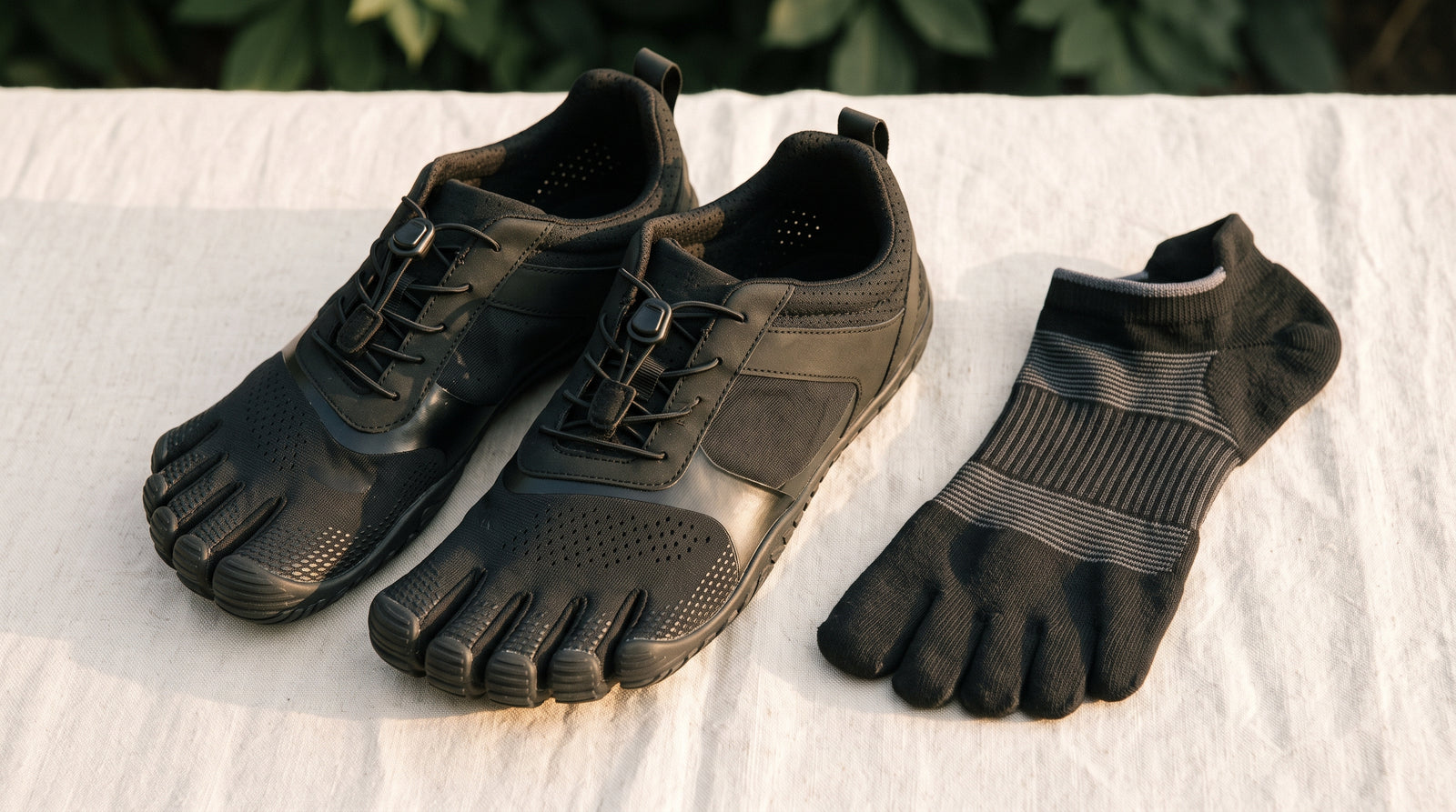Five-toe socks for five-toe shoes.