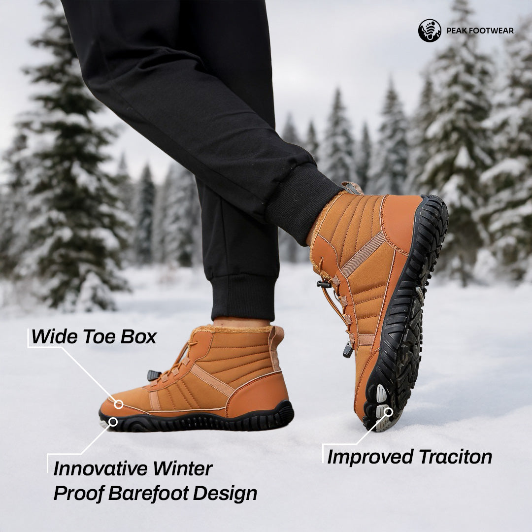 TerraUrban Unisex Waterproof Winter Barefoot Boots