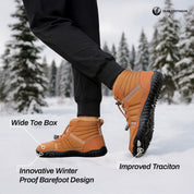 TerraUrban Unisex Waterproof Winter Barefoot Boots