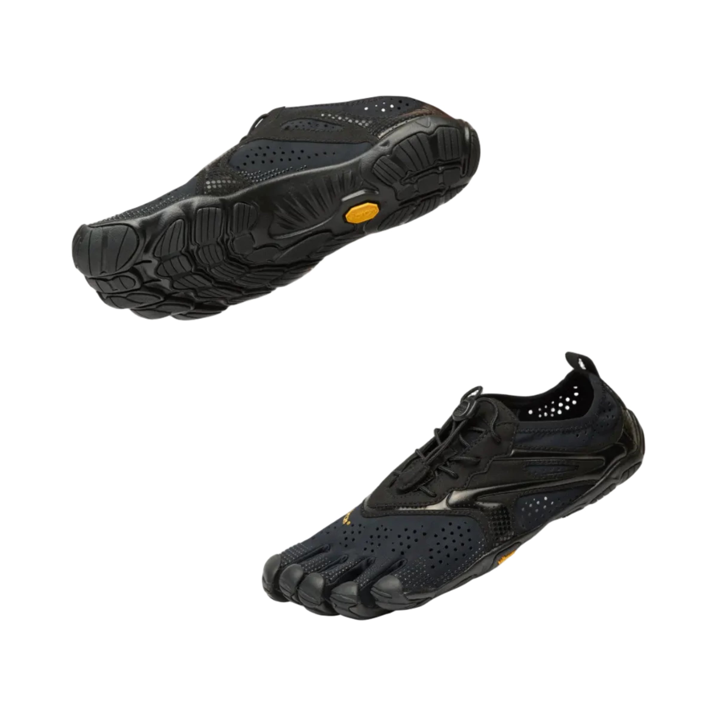 TerraRun Men's Five-Toe Barefoot Shoes — Total Black