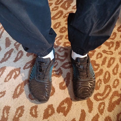 Photo sent in by Todd H. wearing their Wild Barefoot shoes