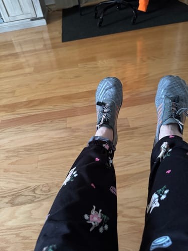 Photo sent in by Patricia G. wearing their Wild Barefoot shoes