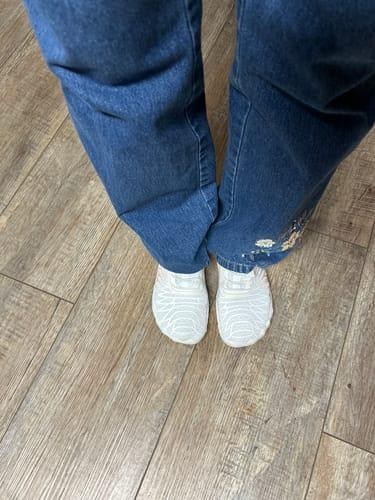 Photo sent in by Donna H. wearing their Wild Barefoot shoes
