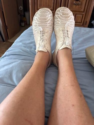 Photo sent in by Dianna K. wearing their Wild Barefoot shoes